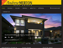 Tablet Screenshot of andrewmerton.com.au